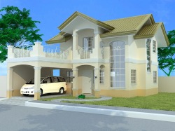 A 2 storey sample house that Grace Park can build for you if you have a lot anywhere here in Davao City. Just contact us for more information.